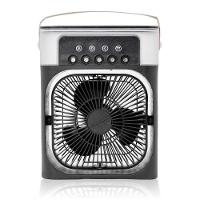 Ventilador Portátil Iluminação Umidificador Climatizador Usb De Mesa Branco - 6