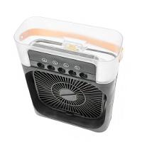 Ventilador Portátil Iluminação Umidificador Climatizador Usb De Mesa Branco - 7