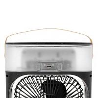 Ventilador Portátil Iluminação Umidificador Climatizador Usb De Mesa Branco - 8