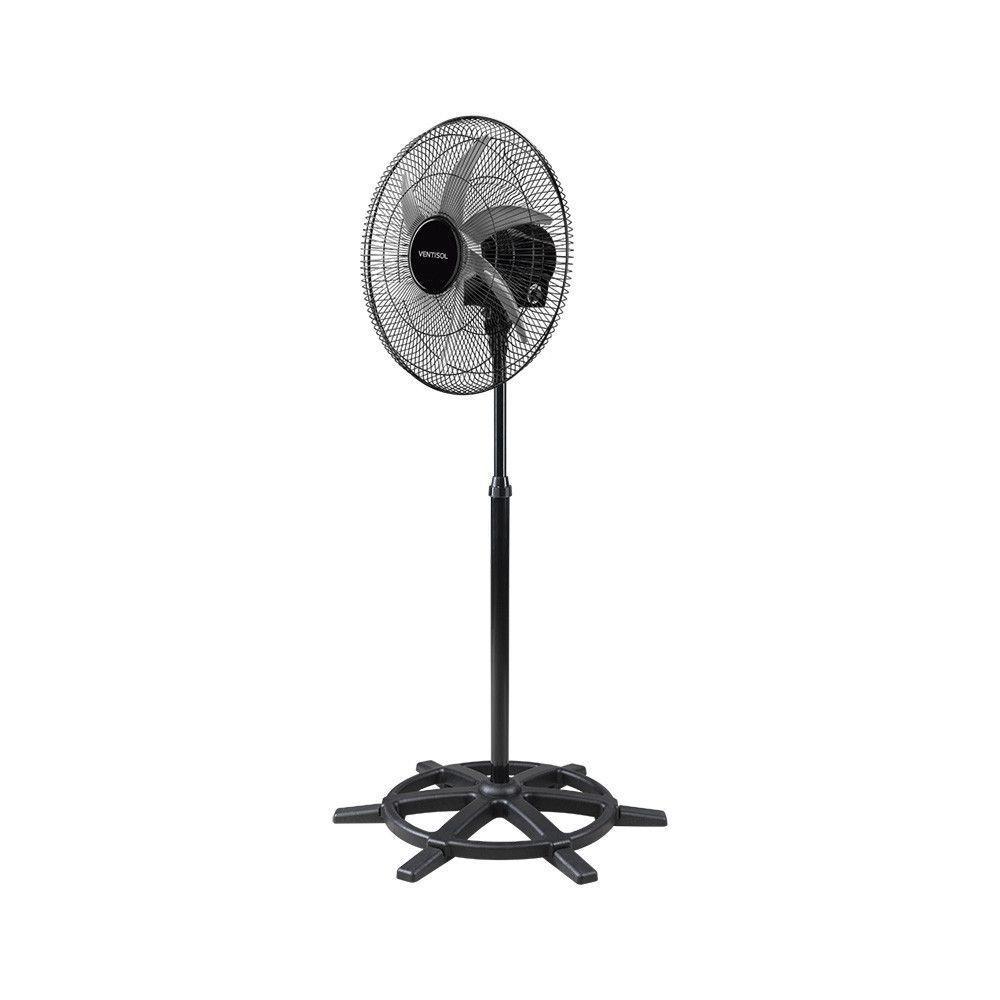 Ventilador De Coluna Oscilante 50cm Turbo Com 6 Pás Ventisol Preto Bivolt - 2