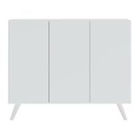 Aparador Buffet 3 Portas Retrô Veneza Multimóveis V1009 Branco Branco - 2