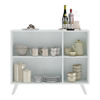 Aparador Buffet 3 Portas Retrô Veneza Multimóveis V1009 Branco Branco - 3
