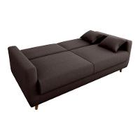 Sofá Cama Premium 3 Lugares 1,90 Larg Emilia Matrix Suede Marrom - 3
