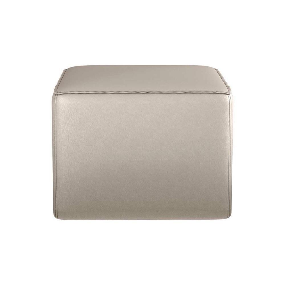 Poltrona De Amamentação Com Balaço E Puff Premium Annecy Matrix Sintetico Bege Sintetico Bege - 3