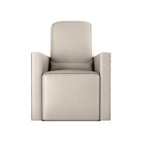 Poltrona De Amamentação Com Balaço E Puff Premium Annecy Matrix Sintetico Bege Sintetico Bege - 1