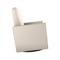 Poltrona De Amamentação Com Balaço E Puff Premium Annecy Matrix Sintetico Bege Sintetico Bege - 6