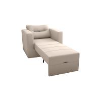 Sofa Cama Poltrona 1 Lugar Solteiro 0,90 Larg Marissol Matrix Suede Bege - 1