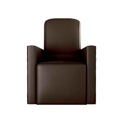 Poltrona De Amamentação Com Balaço E Puff Premium Annecy Matrix Sintetico Marrom