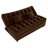 Sofá Cama 3 Lugares Casal Confortável 1,85 Larg Duda Matrix Veludo Marrom - 3