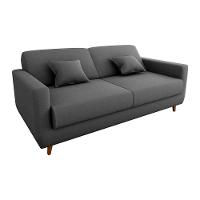 Sofá Cama Premium 3 Lugares 1,90 Larg Emilia Matrix Suede Cinza - 1