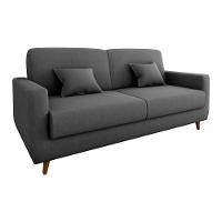 Sofá Cama Premium 3 Lugares 1,90 Larg Emilia Matrix Suede Cinza