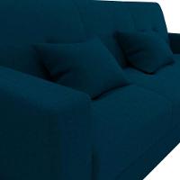 Sofá Cama Casal Premium 3 Lugares Com Baú 2,08 Larg Pamela Matrix Veludo Turkey Petróleo - 5