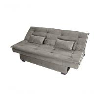 Sofá Cama 3 Lugares Casal Premium Reclinavel 1,80 Larg Esmeralda Matrix Suede Capuccino - 2