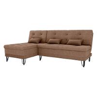 Sofá Cama 3 Lugares Com Chass Casal Luxo Premium Nice Matrix Boucle Marrom - 6