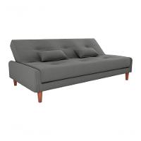 Sofá Cama Premium 3 Lugares Casal Sem Braço 1,90 Larg Blanca Matrix Suede Cinza - 3