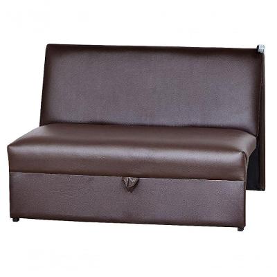 Sofá Cama 2 Lugares Compacro Sem Braço 115 Larg Malu Matrix Sintetico Marrom