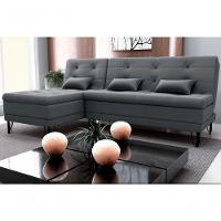 Sofá Cama 3 Lugares Com Chass Casal Luxo Premium Nice Matrix Veludo Cinza - 2