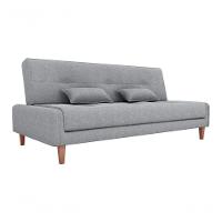 Sofá Cama Premium 3 Lugares Casal Sem Braço 1,90 Larg Blanca Matrix Boucle Cinza - 1