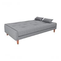 Sofá Cama Premium 3 Lugares Casal Sem Braço 1,90 Larg Blanca Matrix Boucle Cinza - 4