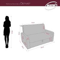 Sofá Cama 2 Lugares Compacto Com Baú 145 Larg Daiane Matrix Suede Petróleo - 5