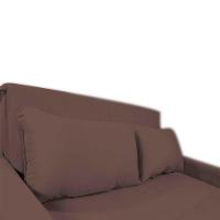 Sofá Cama Compacto 2 Lugares 1,38 Larg Amora New Matrix Suede Marrom