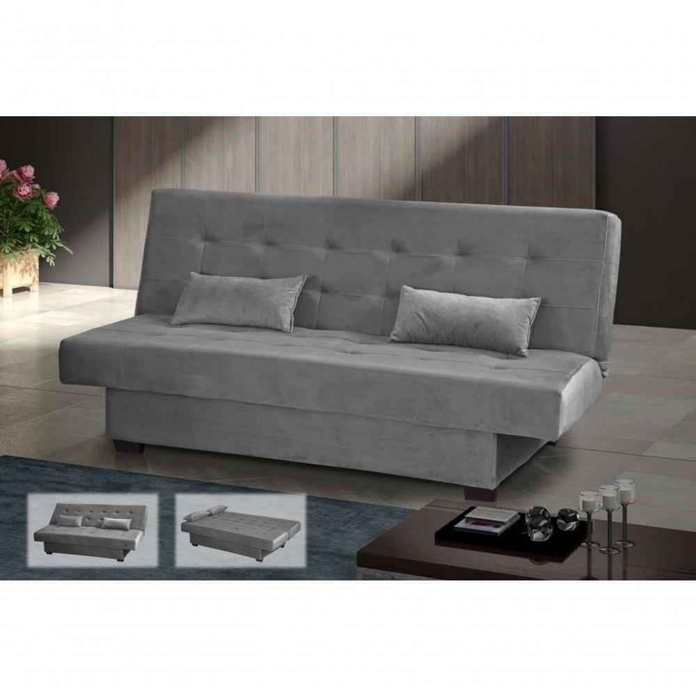 Sofá Cama 3 Lugares Casal Reclinável 190 Larg Laila Matrix Veludo Cinza - 4