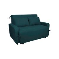 Sofá Cama Compacto 2 Lugares 1,38 Larg Amora New Matrix Suede Petróleo - 2