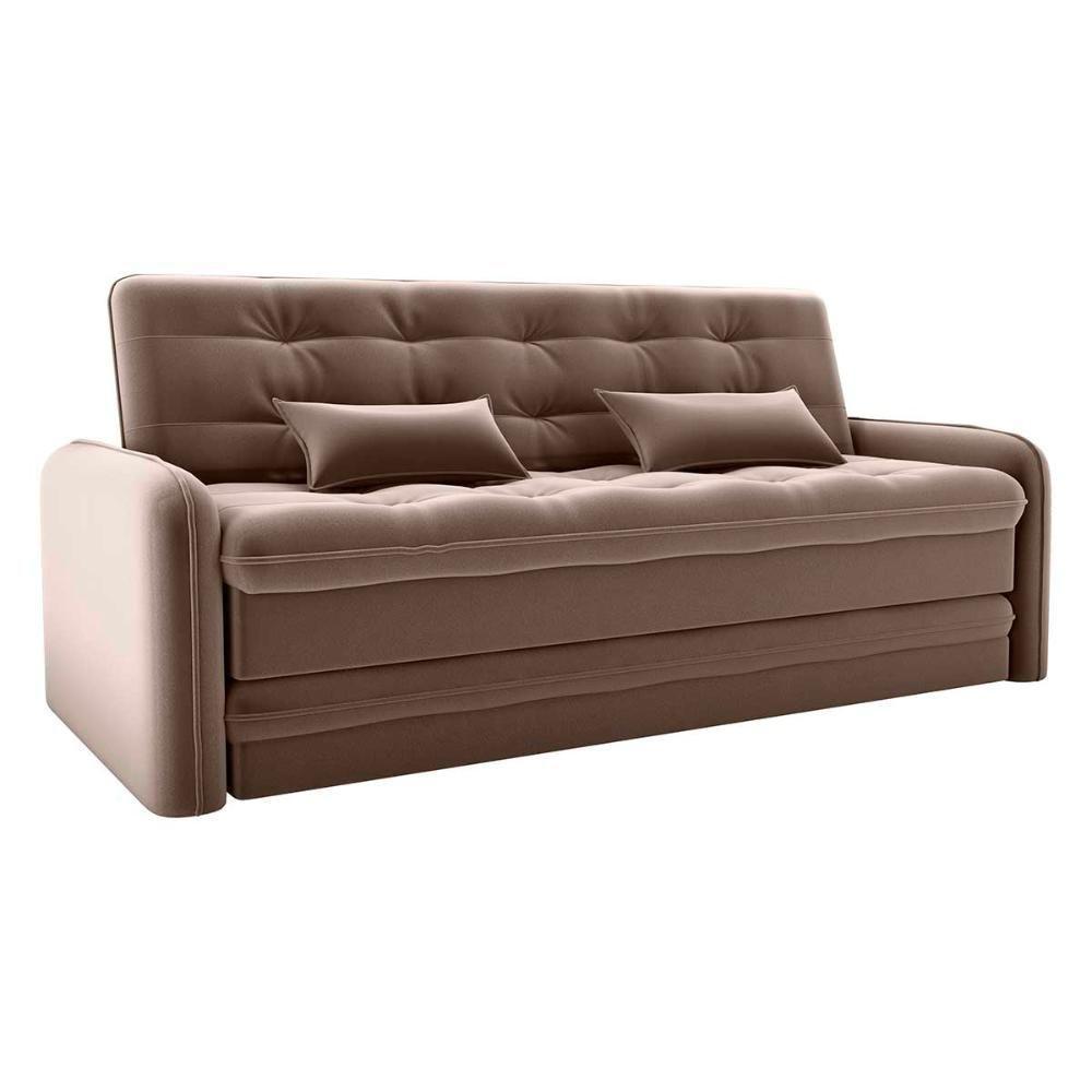 Sofá Cama Reclinável 3 Lugares Casal Com Bicama Auxiliar Madalena Matrix Veludo Marrom Veludo Marrom - 8