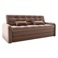 Sofá Cama Reclinável 3 Lugares Casal Com Bicama Auxiliar Madalena Matrix Veludo Marrom Veludo Marrom - 8