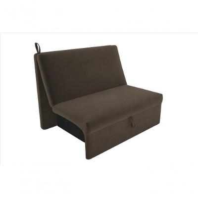 Sofá Cama 2 Lugares Compacro Sem Braço 115 Larg Malu Matrix Suede Capuccino