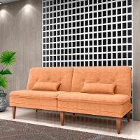 Sofá Cama 3 Lugares Reclinável Casal Premium 1,90 Larg Pietra Matrix Boucle Mostarda