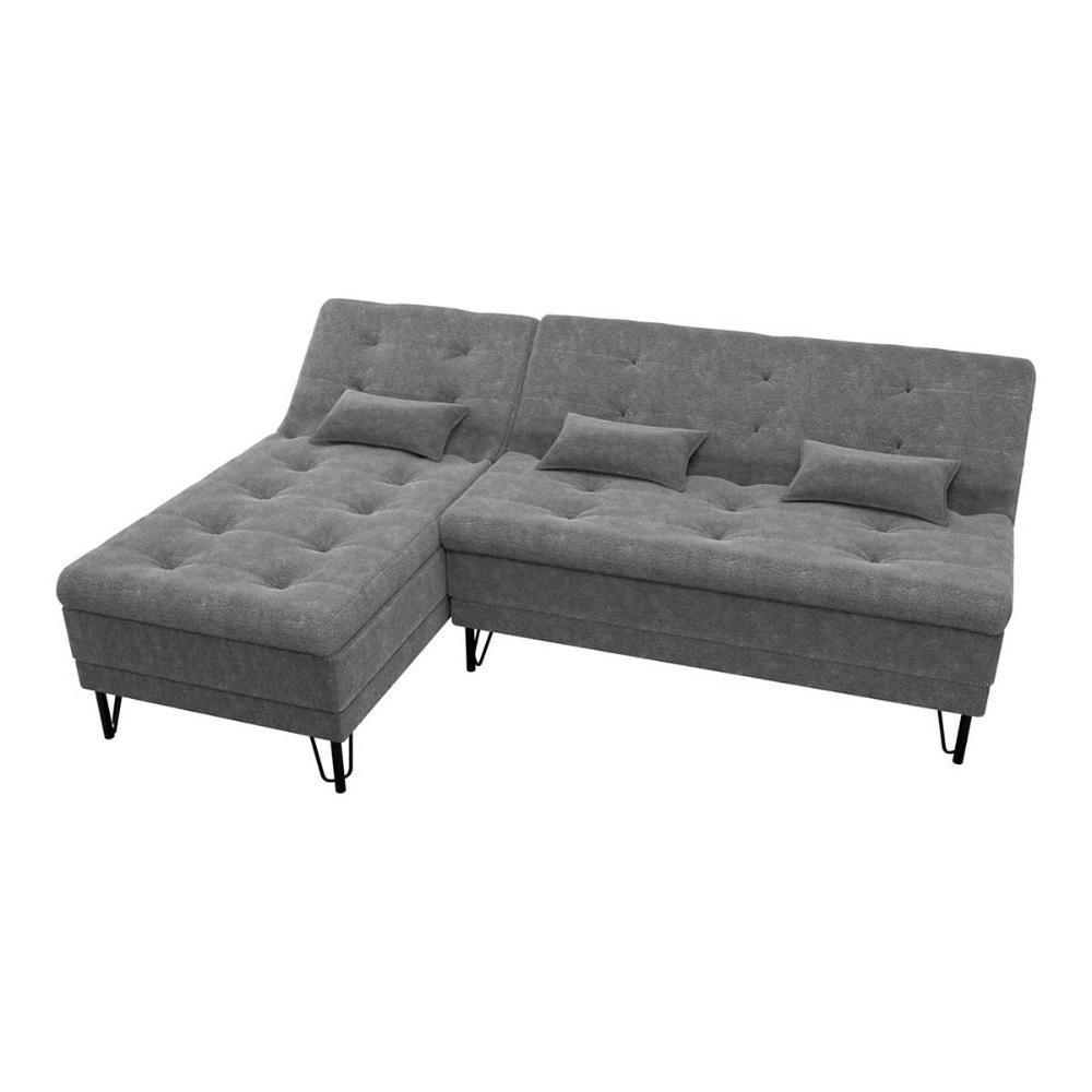 Sofá Cama 3 Lugares Com Chass Casal Luxo Premium Nice Matrix Boucle Bege - 2