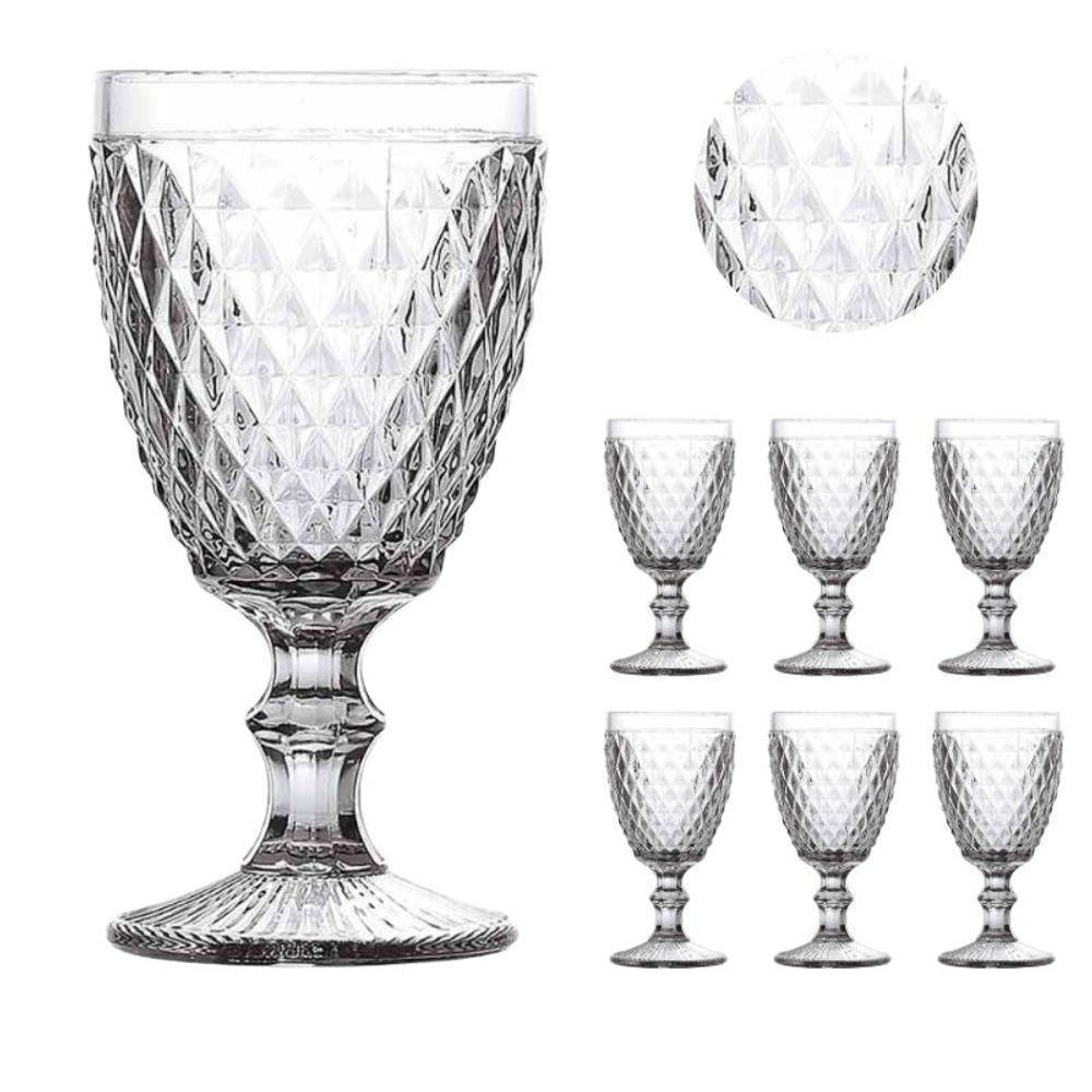 Conjunto De 06 Copos De Vidro 325ml Taça Bico De Abacaxi - 2