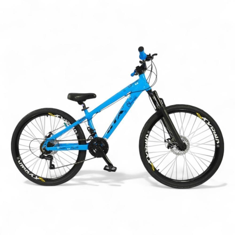 Bicicleta Aro 26 Gta Rebel Freeride 21v Shimano Freio A Disco Do Grau - Azul Azul/preto - 1