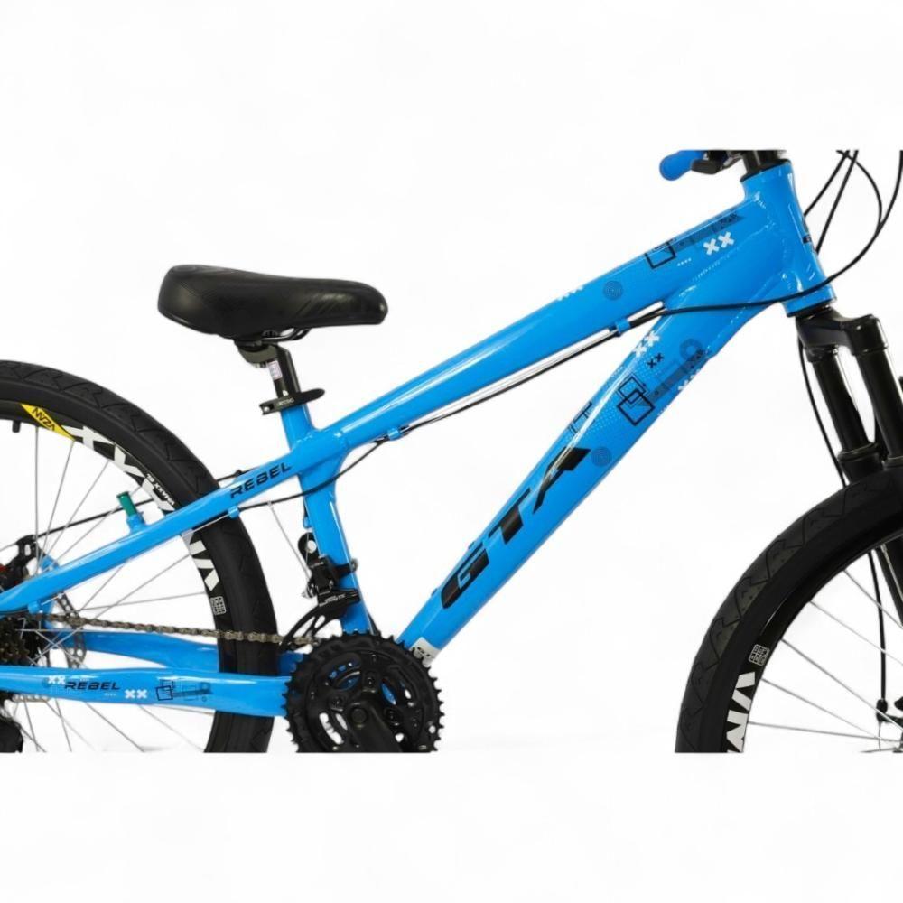Bicicleta Aro 26 Gta Rebel Freeride 21v Shimano Freio A Disco Do Grau - Azul Azul/preto - 4