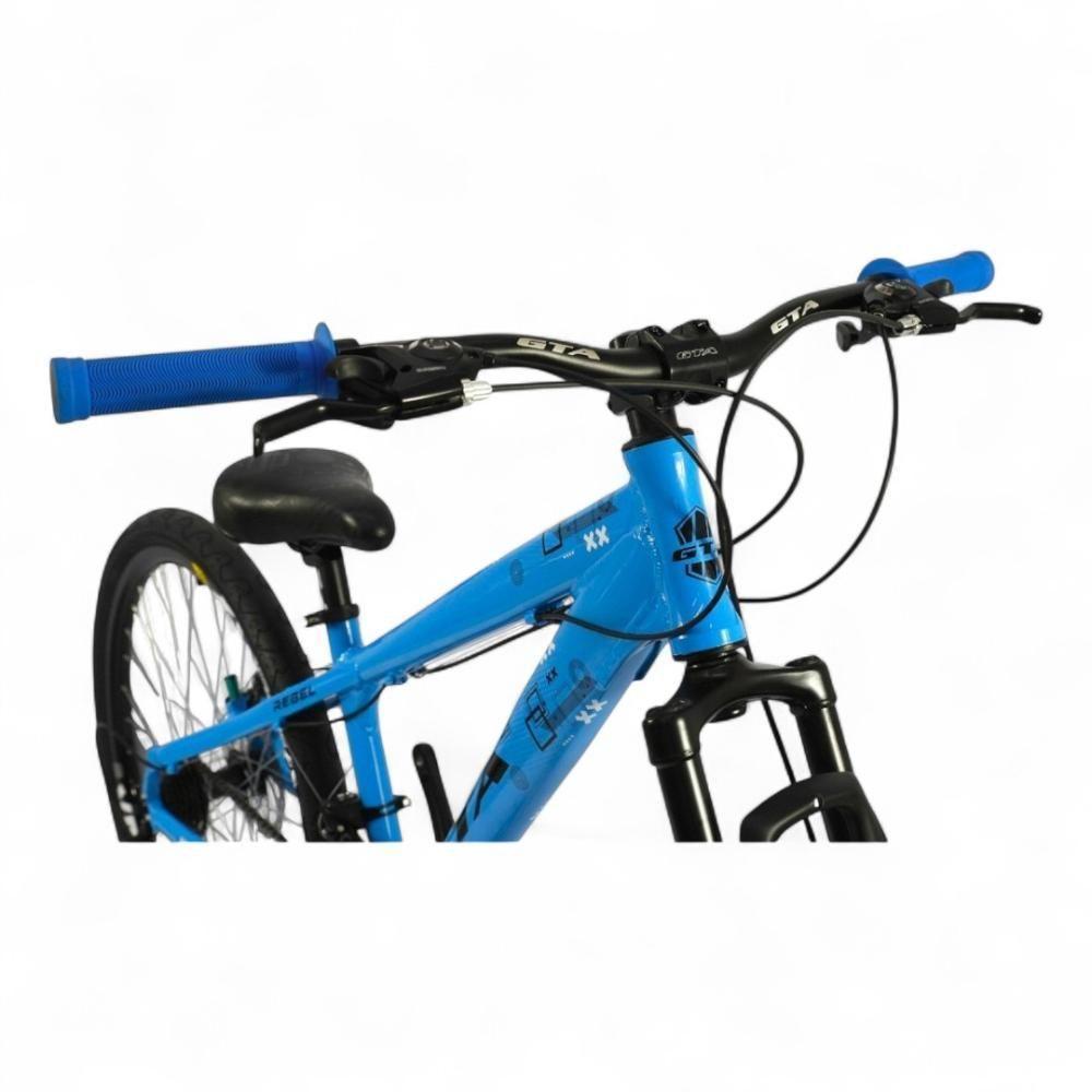 Bicicleta Aro 26 Gta Rebel Freeride 21v Shimano Freio A Disco Do Grau - Azul Azul/preto - 6