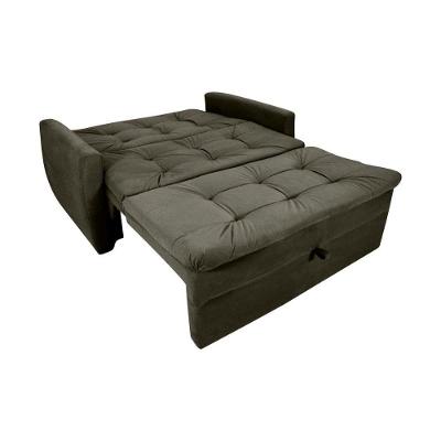 Sofá Cama2 Lugares Compacto Retratil Meg Matrix Veludo Turkey Marrom Veludo Turkey Marrom