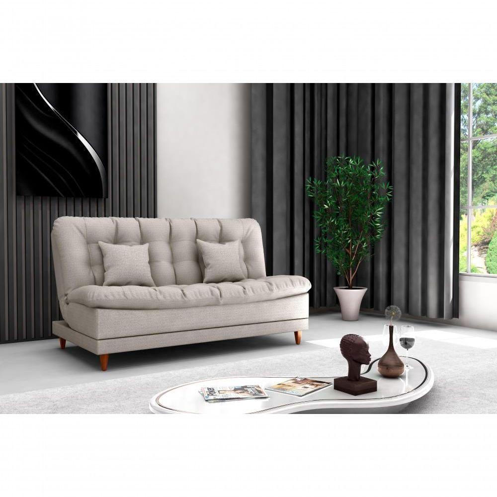 Sofá Cama 3 Lugares Casal Confortável 1,85 Larg Duda Matrix Linho Cinza - 2