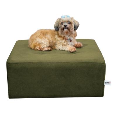 Cama Pet Para Cachorro Quadrado Com Pés Luna Matrix Suede Capuccino