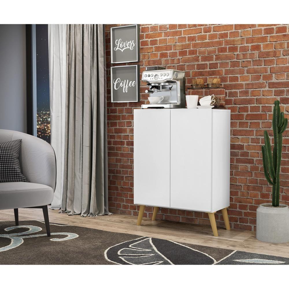 Aparador Retrô Multimóveis Cantinho Do Café Branco/natural - 2