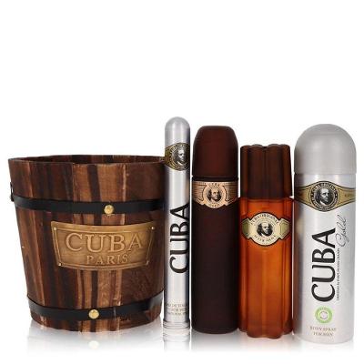 Perf.colônia Masc.cuba Gold Fragluxe Cx.pres.100ml Edt + 35ml Edt + 200ml Des. + 100ml Pós Barba