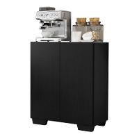 Aparador Multimóveis Cantinho Do Café Com 2 Portas Preto - 1