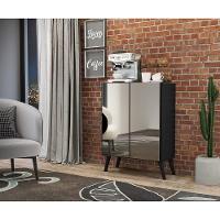 Aparador Retrô C/ Espelho Multimóveis Cantinho Do Café Preto