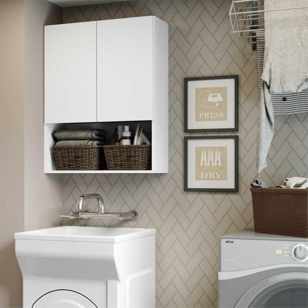 Armário De Banheiro Com 02 Portas Multimóveis Branco - 6