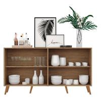 Aparador Buffet Retrô Com Espelho Multimóveis Rustic/natural - 5