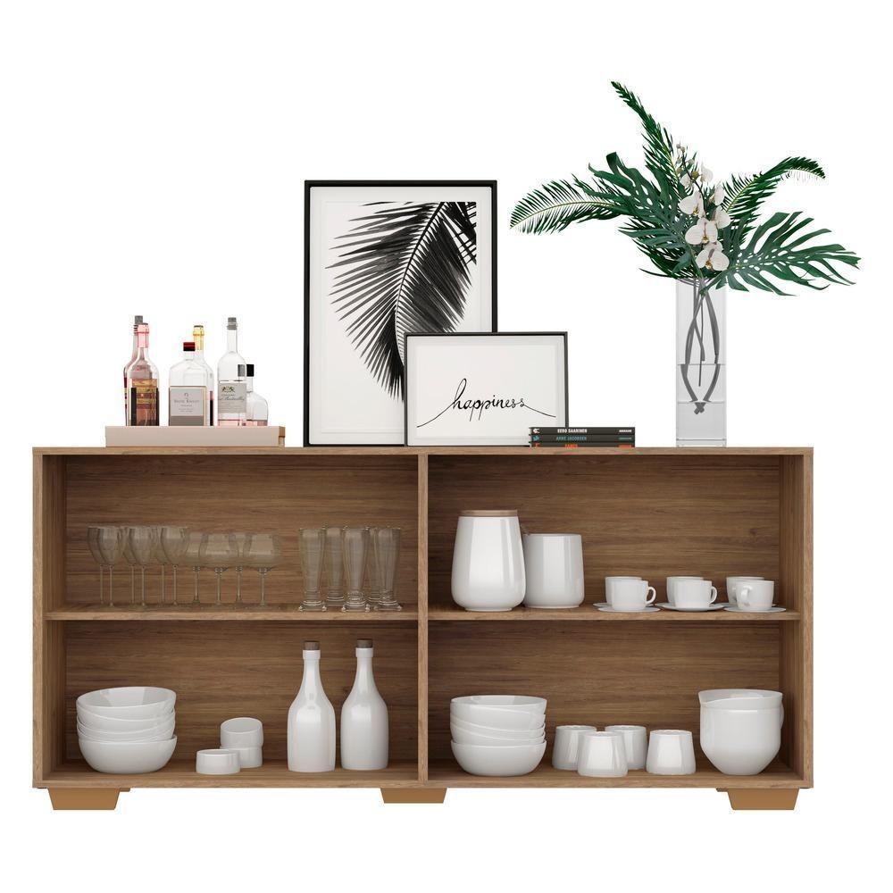 Aparador Buffet Multimóveis Veneza 4 Portas Rustic/natural - 2