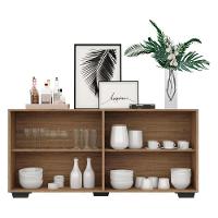 Aparador Buffet Multimóveis Veneza 4 Portas Rustic/preto