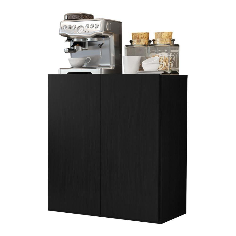 Aparador Suspenso Multimóveis Cantinho Do Café C 2 Portas Preto - 6