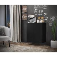 Aparador Suspenso Multimóveis Cantinho Do Café C 2 Portas Preto - 3