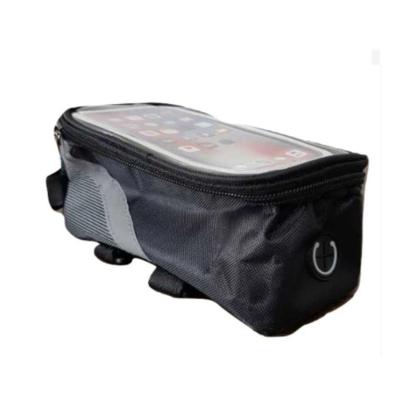 Bolsa Case Porta Celular Para Bike Suporte Para Fone Com Ziper Cinza Tamanho: U